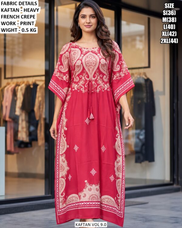 Modern Printed Kaftan For Women And Daily Wear