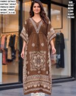 Modern Printed Kaftan For Women And Daily Wear