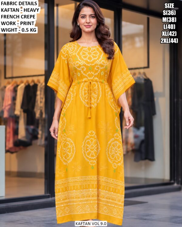 Modern Printed Kaftan For Women And Daily Wear