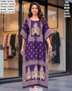 Modern Printed Kaftan For Women And Daily Wear