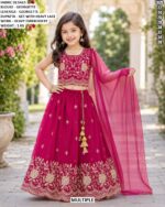 Festive Wear Embroidered Lehenga Choli For Girls