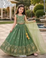Festive Wear Embroidered Lehenga Choli For Girls