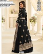 Premium Chinon Silk Gown With Embroidered Jacket
