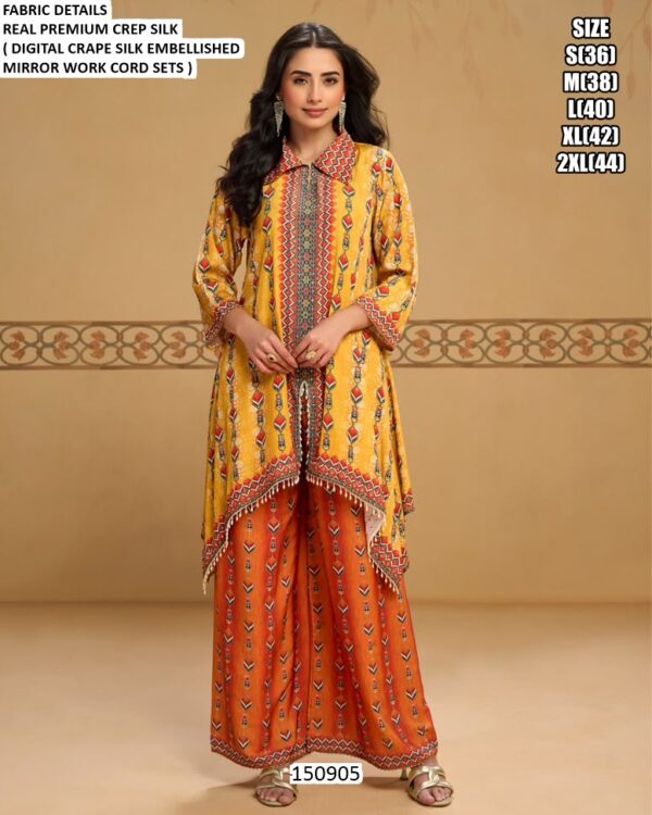 Modern Printed Top And Bottom Set For Women