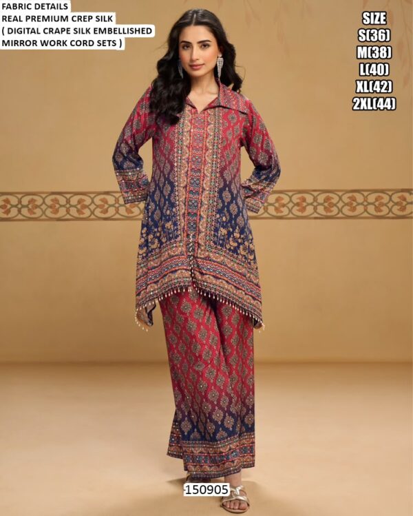 Modern Printed Top And Bottom Set For Women