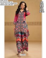 Modern Printed Top And Bottom Set For Women