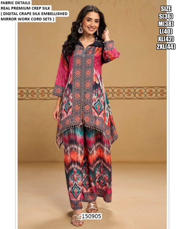 Modern Printed Top And Bottom Set For Women