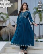 Vichitra Silk Embroidered Kurta Pant Dupatta Set