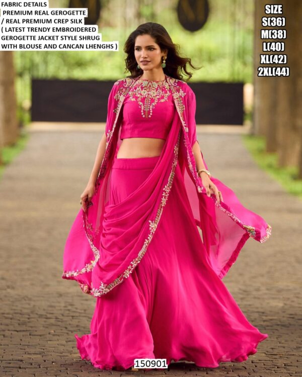 Designer Jacket Style Lehenga Choli For Women