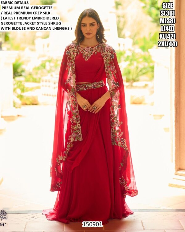 Designer Jacket Style Lehenga Choli For Women