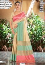 Designer Slub Silk Saree With Woven Border
