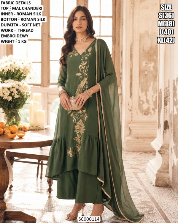 Charming Traditional Kurti Pant Dupatta Suit Set