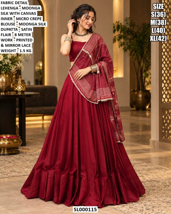 Graceful Printed Lehenga Choli Set With Dupatta