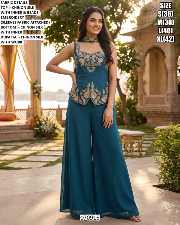Wedding Ready Palazzo Suit For Women