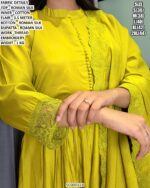Roman Silk Thread Embroidered Anarkali Suit