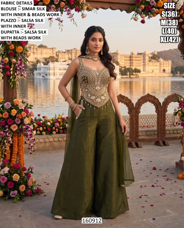 Designer Palazzo Set With Dupatta For Women