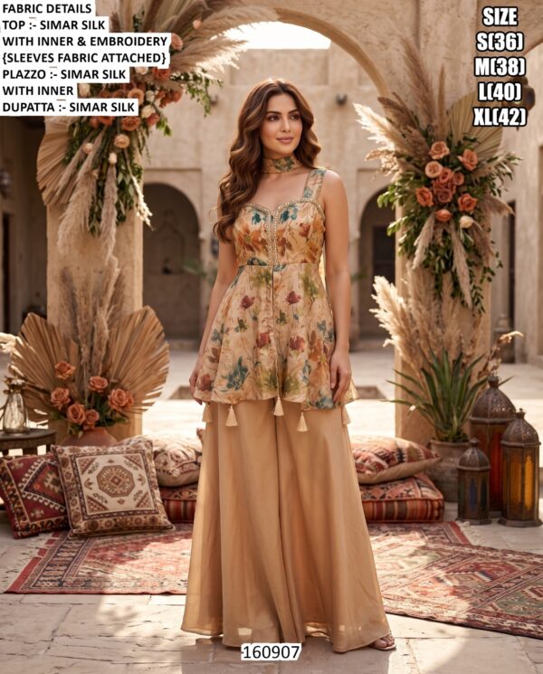 Elegant Festive Palazzo Set With Dupatta