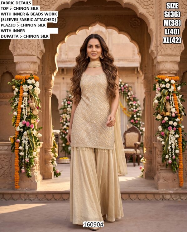Elegant Festive Palazzo Set With Dupatta