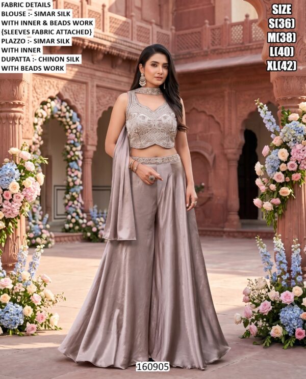 Elegant Festive Palazzo Set With Dupatta