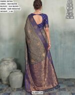 Beautiful Woven Saree With Matching Blouse