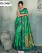 Beautiful Woven Saree With Matching Blouse