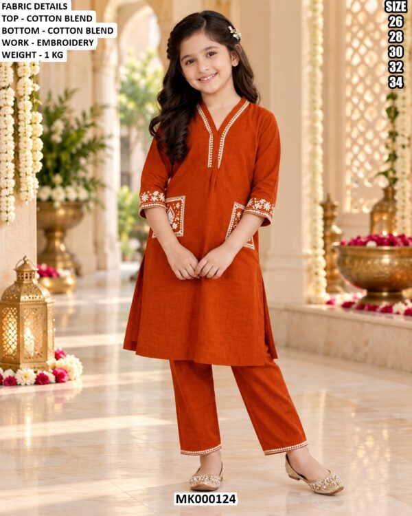 Premium Embroidered Ethnic Set For Girls