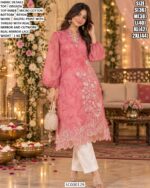 Elegant Organza Kurti With Mirror Work