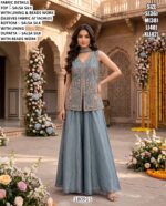 Stylish Party Wear Palazzo Dress With Designer Top