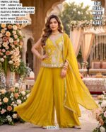 Premium Beads Work Palazzo Outfit For Women