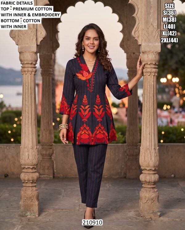 Elegant Printed And Embroidered Outfit