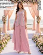 Modern Palazzo Outfit With Designer Work