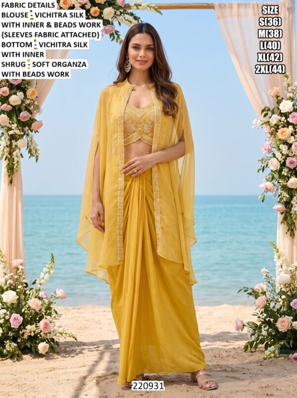 Modern Palazzo Outfit With Designer Work
