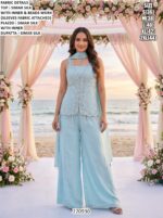 Modern Palazzo Outfit With Designer Work