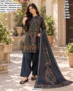 Traditional Digital Print Three Piece Suit For Women