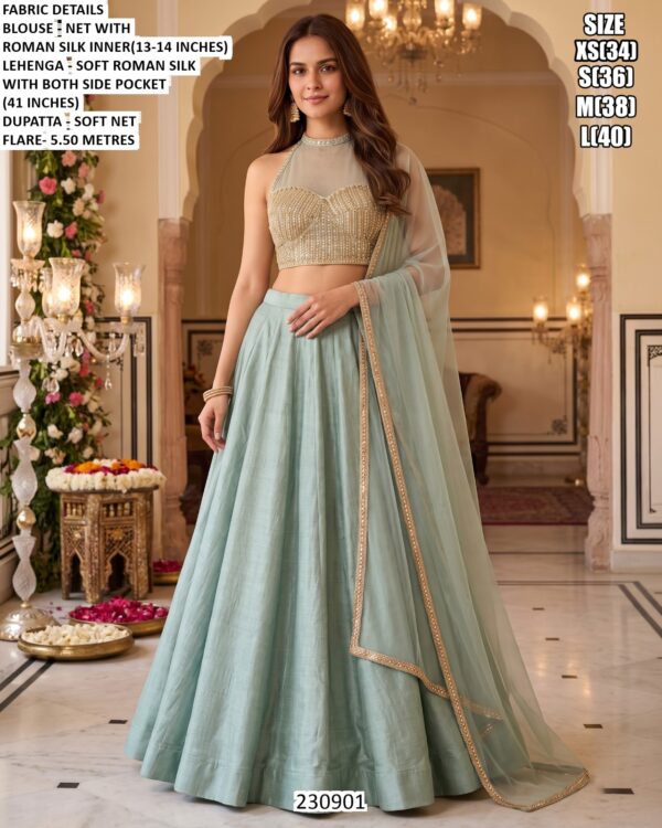 Elegant Party Wear Lehenga Choli With Dupatta