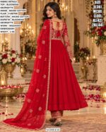 Designer Sequence Work Anarkali With Matching Dupatta