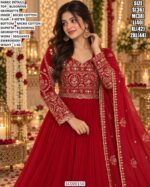 Designer Sequence Work Anarkali With Matching Dupatta