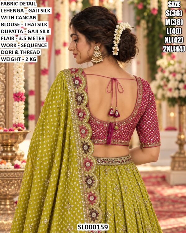 Premium Gaji Silk Lehenga Choli With Dupatta