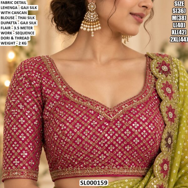 Premium Gaji Silk Lehenga Choli With Dupatta