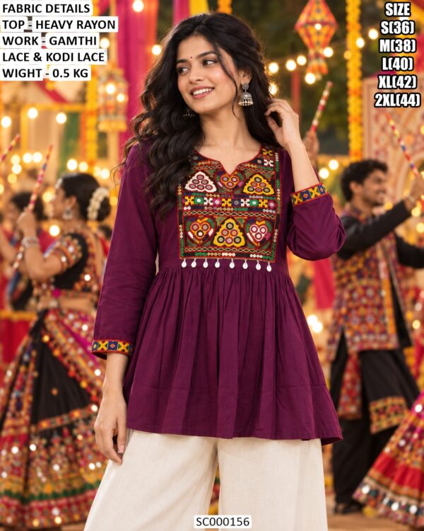 Women’s Heavy Rayon Tunic For Navratri