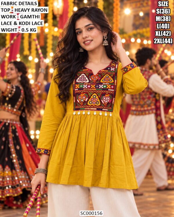 Women’s Heavy Rayon Tunic For Navratri