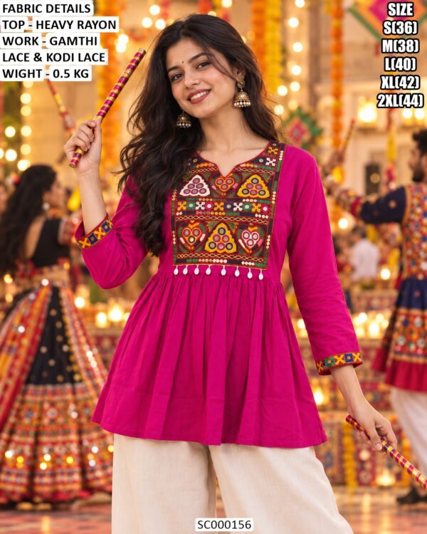 Women’s Heavy Rayon Tunic For Navratri