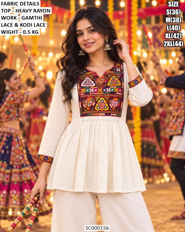 Women’s Heavy Rayon Tunic For Navratri