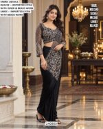 Premium Imported Lycra Saree With Beads Work