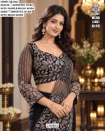 Premium Imported Lycra Saree With Beads Work
