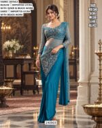 Premium Imported Lycra Saree With Beads Work