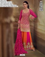 Designer Embroidered Georgette Palazzo Suit
