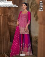 Designer Embroidered Georgette Palazzo Suit