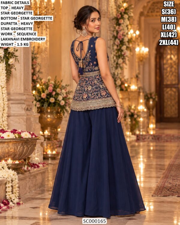 Stylish Embroidered Palazzo Set With Dupatta