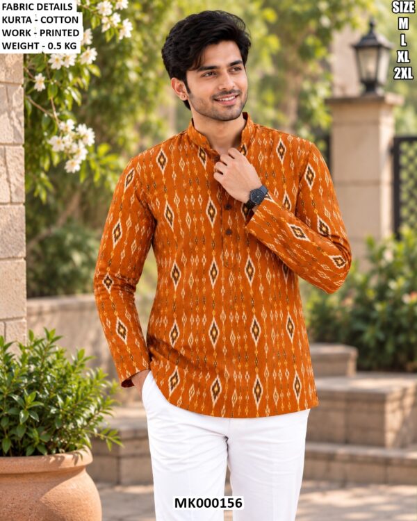 Modern Cotton Ethnic Kurta For Men